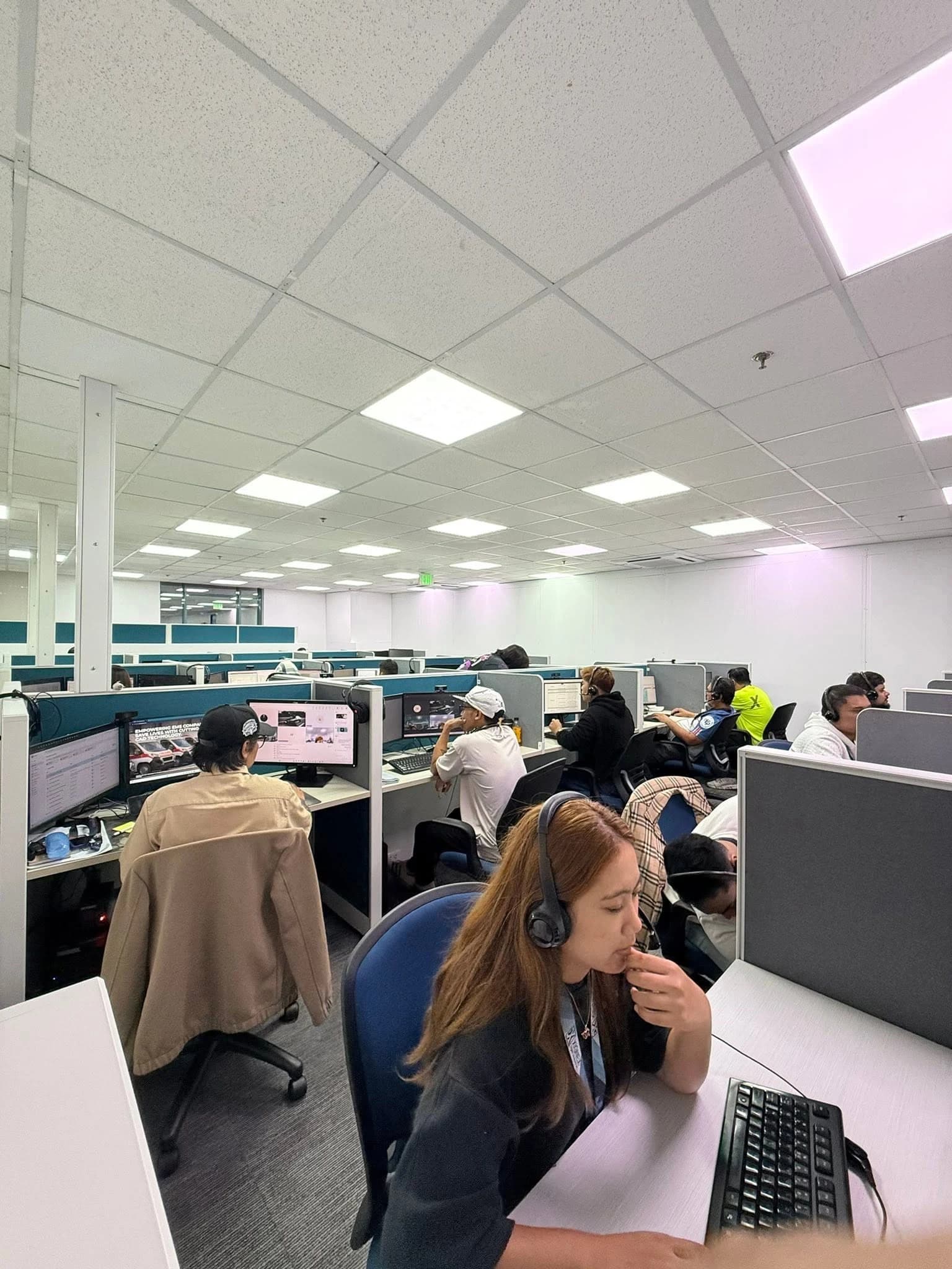 XIGNEX operations floor — agents at work in Cebu City, Philippines